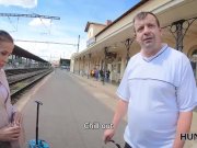 HUNT4K. Couple needs money for tickets but hunter wants fresh vagina 1/16