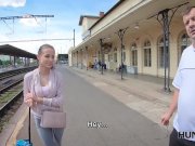 HUNT4K. Couple needs money for tickets but hunter wants fresh vagina 3/16