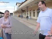 HUNT4K. Couple needs money for tickets but hunter wants fresh vagina 4/16