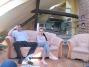 HUNT4K. Couple needs money for tickets but hunter wants fresh vagina 5/16