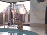 BLACK4K. Lady gets blacked while rich parents are not at home 2/16