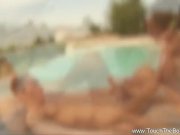 Fucking His Asian Girlfriend Outdoors 13/16