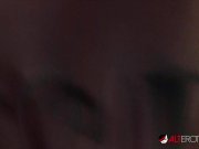 Tattooed slut Adel Asanti masturbates then sucks a dick 13/16