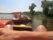 HUNT4K. Muscled male is watching how his babe becomes cheap slut 4/16