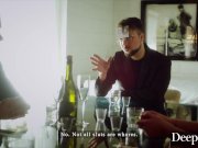 Deeper. Young Blonde Dixie gets spit roasted 7/16