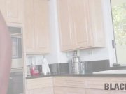 BLACK4K. Man comes to fix kitchen plumbing but bangs white pussy 13/16