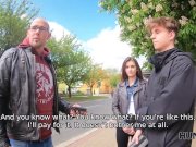 HUNT4K. Stranger offers cash to young couple for crazy sex with him 2/16