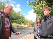 HUNT4K. Stranger offers cash to young couple for crazy sex with him 3/16