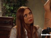 Deep Merciless Strapon Fuck For Young Lesbian Slaves 10/16