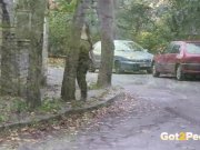 Teen Brunette Loves Public Pissing 13/16