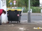 Teen Brunette Loves Public Pissing 6/16