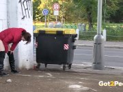 Teen Brunette Loves Public Pissing 7/16
