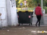 Teen Brunette Loves Public Pissing 8/16