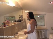 MyDirtyHobby - Horny college teen seduces her guest right after showering 1/16