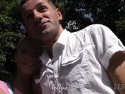 HUNT4K. Smart hunter finds a way to seduce young babe using cash 1/16