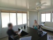 LOAN4K. Hot Allie le da vagina por clavar a un chico en la oficina 2/16