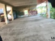 LAW4k. Chick in black tries to steal car but gets busted and fucked 2/16