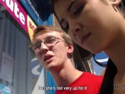 HUNT4K. Skinny dark-haired lassie is ready for dirty action for cash 1/16