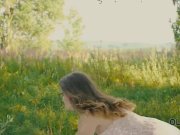 OLD4K. Beautiful redhead with glasses rides old dick in the woods 3/16