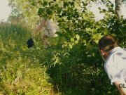 OLD4K. Sexy pale-skinned chick has fun with old dad of her friend 2/16