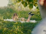 OLD4K. Sexy pale-skinned chick has fun with old dad of her friend 4/16