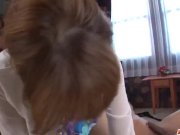 Stewardess fucked by two men and jizzed on ass - More at Japanesemamas com 7/16