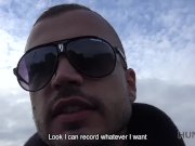 HUNT4K. Boyfriend is watching how his cutie rides strangers phallus 1/16