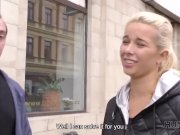 HUNT4K. Shaved vagina of cute blonde should be banged very hard 1/16