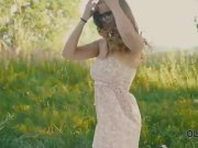 OLD4K. Cutie sucks old dick and gets it in her tiny pussy outdoors 3/16