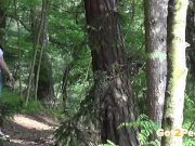 Hot Brunette Squats Down For A Woodland Piss 2/16