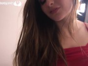 Horny brunette stepsister loves to masturbate on camera 13/16