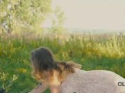 OLD4K. Teen babe loves old and young experience in the forest 3/16