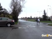 Blonde And Brunette Squat And Piss Together 16/16