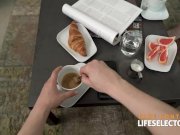 POV Threesome with Petite Wife, Zazie Skymm and Hot Escort 1/16