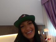 Tattooed bombshell Adel Asanti sucking a hard cock 6/16