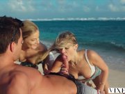 VIXEN Addie & Cayenne live out their threesome fantasy 7/16