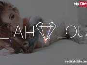 MyDirtyHobby - Horny busty amateur masturbates using her big black dildo 1/16