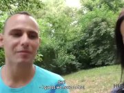 HUNT4K. Graceful brunette gives blowjob and gets banged for cash 5/16