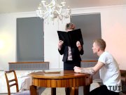 TUTOR4K. Porn actress plays professor who takes hard cock in cozy hole 3/16