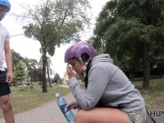 HUNT4K. Good amount of cash turns sweet thing into naughty trollop 1/16