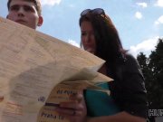 HUNT4K. Naughty colleen gains money for passionate sex with stranger 1/16