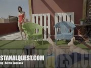 Tattooed Italian hottie Silvia Soprano’s first anal sex scene. 1/16