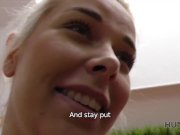 HUNT4K. Hunter catches the right moment to seduce teen blonde 6/16