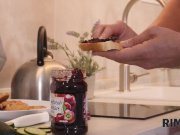 RIM4K. Husband with pleasure fucks the teen wife after receiving rimming 4/16