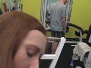 HUNT4K. Long-haired ginger with cute face sells tiny pussy for money 10/16