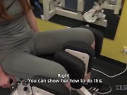 HUNT4K. Long-haired ginger with cute face sells tiny pussy for money 2/16