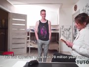 TUTOR4K. Private teacher knows everything and can even show boy hot to dril 3/16