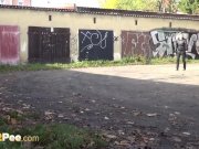 Bleach Blonde Desperate To Piss 2/16