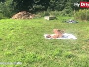 MyDirtyHobby - Teen babe fucks outdoors and swallows for the first time 1/16