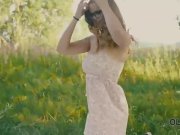 OLD4K. Tight twat of brilliant redhead is penetrated by senior 3/16